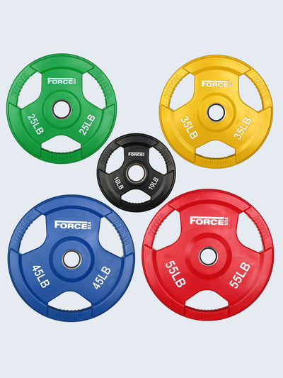 Force USA Color Rubber Coated Olympic Weight Plates - LB