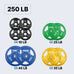 Force USA Color Rubber Coated Olympic Weight Plates - LB