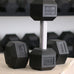 Force USA Rubber Hex Dumbbells