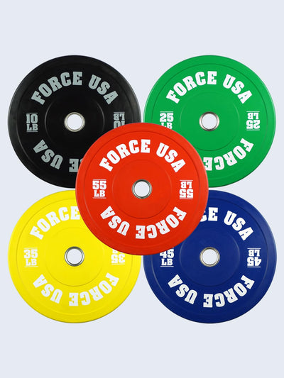 Force USA Pro Grade Colored Bumper Plates (LBS)