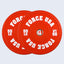 Force USA Pro Grade Colored Bumper Plates (LBS)